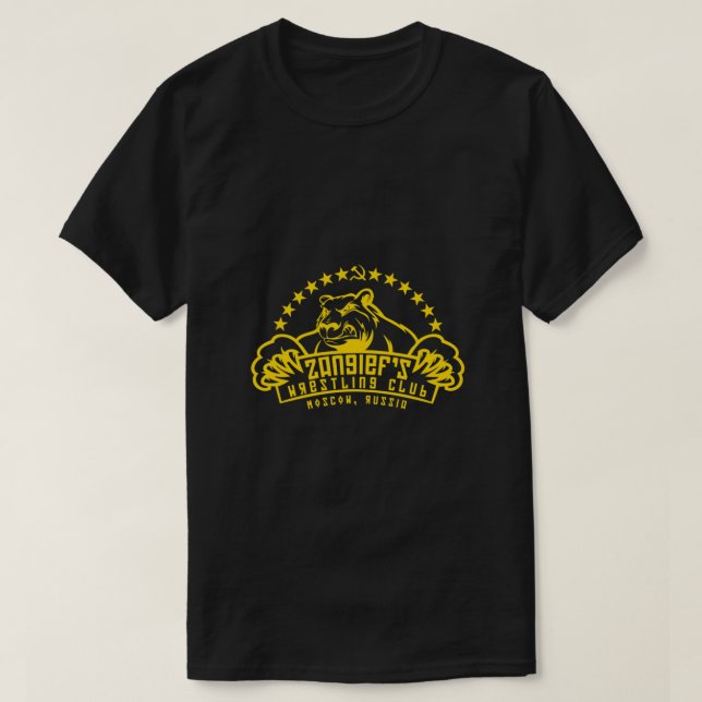 T-shirt Le club de lutte de Zangief (Design devant)