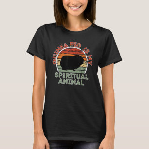 T-shirt Le Cochon De Guinée Est Mon Animal Spirituel Drôle
