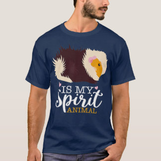 T-shirt Le Cochon De Guinée Est Mon Esprit Animal I Kids G