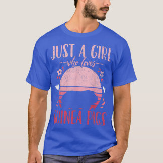 T-shirt Le Cochon de Guinée, juste une fille qui aime les 
