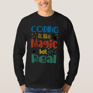 T-shirt Le Codage Est Comme Le Programmeur De Codeur Magiq