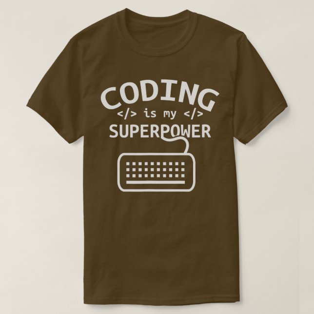 T-shirt Le codage est mon programme logiciel Coder Code de (Design devant)