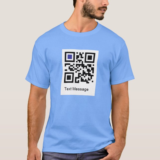 T-shirt Le code de QR pour JÉSUS VOUS AIME (Devant)