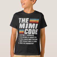 Le code Mimi pour l'heure du coucher est quand la