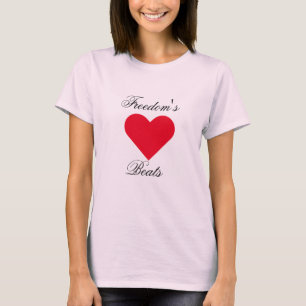 T-shirt Le coeur de la liberté bat