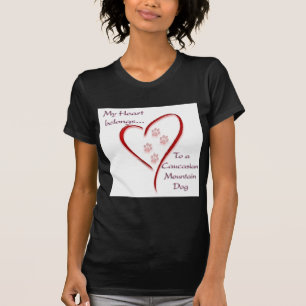 T-shirt Le coeur des chiens de montagne du Caucase apparti