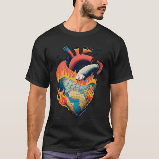 T-shirt le coeur du pêcheur