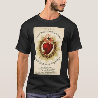 T-shirt Le Coeur Le Plus Sacré De Jésus - Français