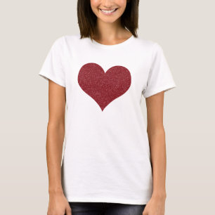T-shirt Le coeur rouge élégant de Valentine de parties
