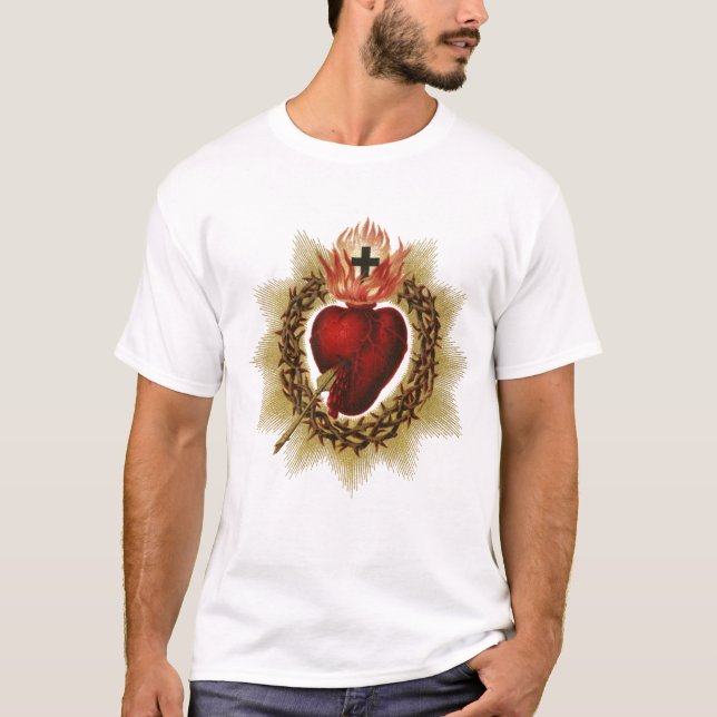 T-shirt Le Coeur sacré de Jésus (Devant)
