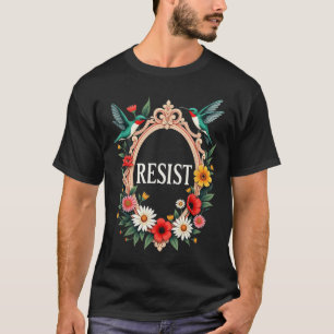 T-shirt Le colibri floral résiste à Trump