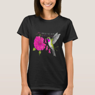 T-shirt Le Colibri Pink Propage L'Espoir Cancer Du Sein Aw