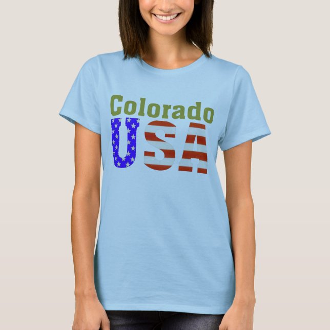 T-shirt Le Colorado Etats-Unis ! (Devant)