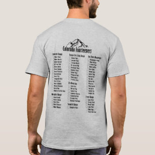 T-shirt Le Colorado Fourteeners 2 a dégrossi chemise de la