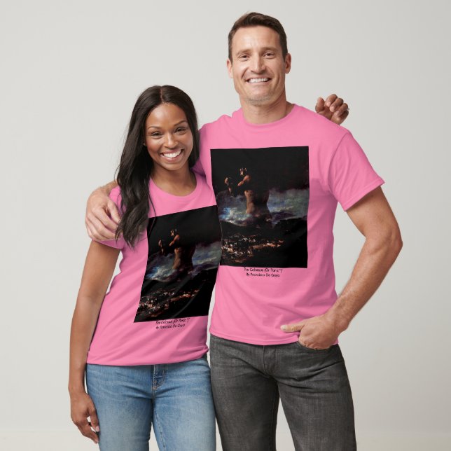 T-shirt Le Colosse (Ou La Panique ")" De Francisco De Goya (Unisexe)