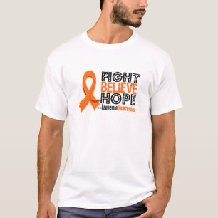 T-shirt Le combat croient l'espoir - leucémie