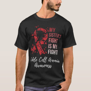 T-shirt Le combat de ma soeur est mon combat contre l’aném