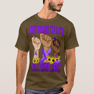 T-shirt Le combat de mon frère est mon combat pour l'enfan