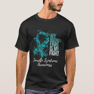 T-shirt Le combat de mon frère est mon syndrome de la tour
