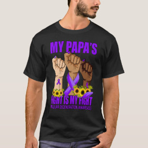 T-shirt Le combat de mon papa est ma lutte contre la dégén