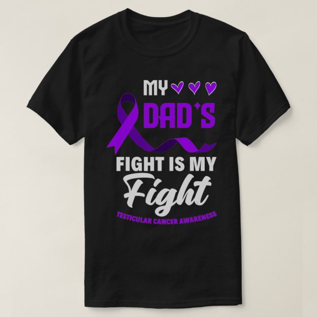 T-shirt Le combat de mon père est mon combat Testiculaire  (Design devant)