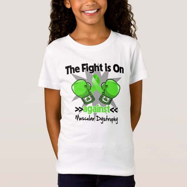 T-Shirt Le combat est dessus contre la dystrophie (Devant)