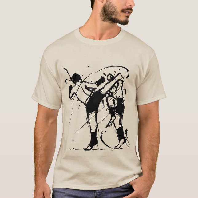 T-shirt Le combat - thaïlandais de Muay (Devant)