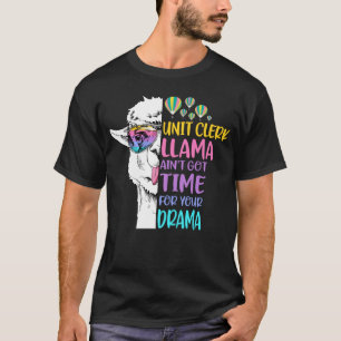 T-shirt Le commis de l'unité llama n'a pas le temps de jo
