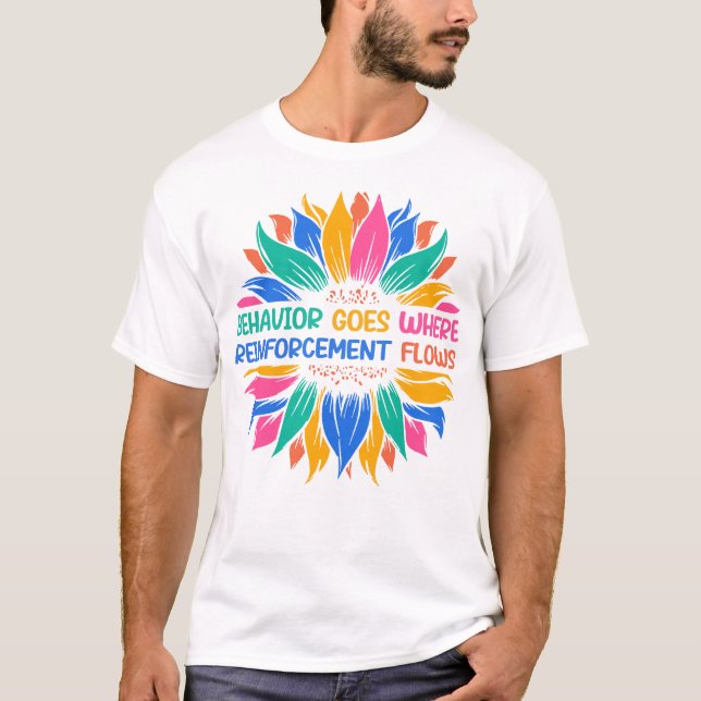 T-shirt Le Comportement Se Fait Là Où Le Renfort Foule (Devant)