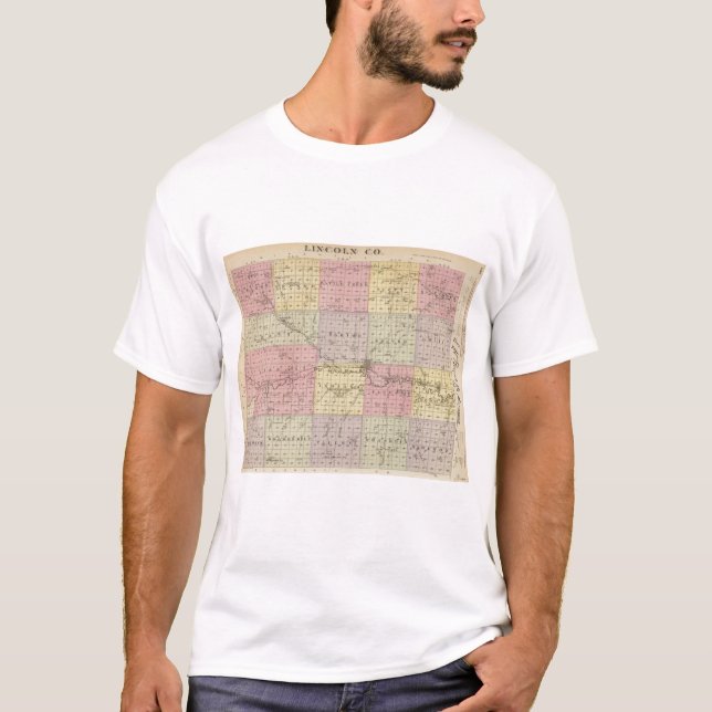T-shirt Le comté de Lincoln, le Kansas (Devant)