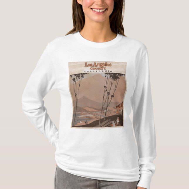 T-shirt Le comté de Los Angeles, la Californie (Devant)