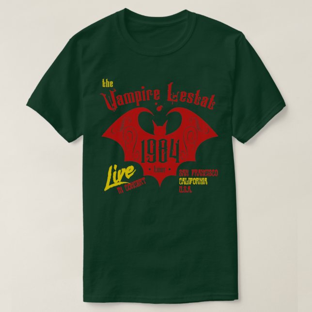T-shirt Le concert de Vampire Lestat 1984 de l'émission Da (Design devant)