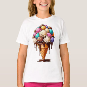 T-shirt "Le cône de glace débordant"