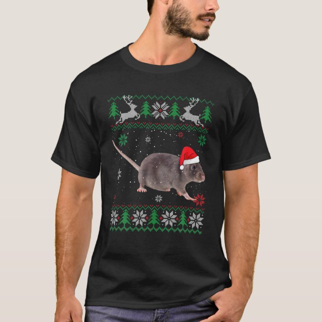 T-shirt Le conseil de Noël d'Ugly Sweater Animals (Devant)