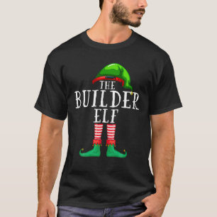 T-shirt Le Constructeur Elf Correspondant Famille Noël Fun