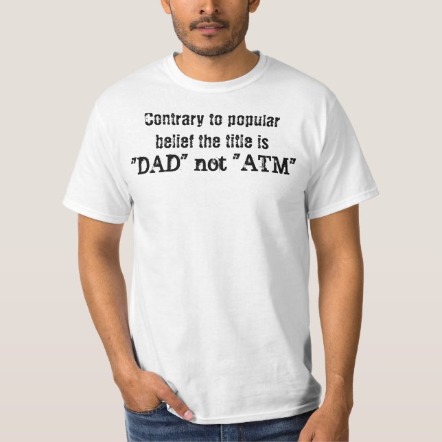 T-shirt Le contraire à la croyance populaire le titre est, (Devant)