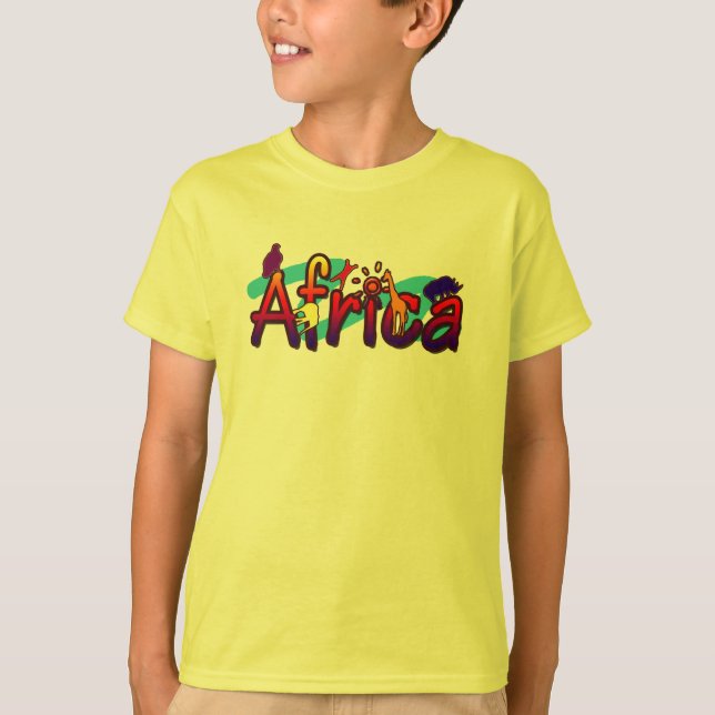 T-shirt Le cool à la mode de l'Afrique et le graphique (Devant)