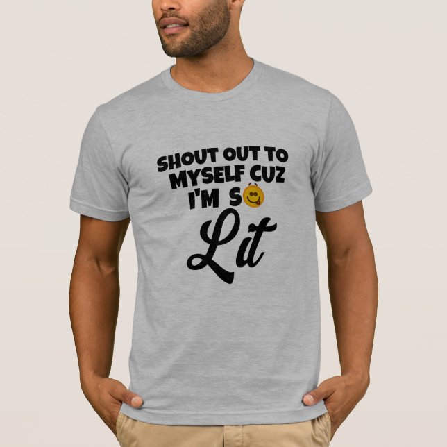 T-shirt Le cool Drunk Emoji me crie : Je suis Lit (Devant)