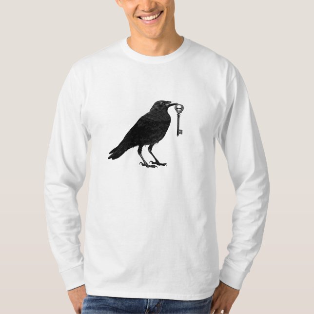 T-shirt Le corbeau vole la clé de squelette (Devant)