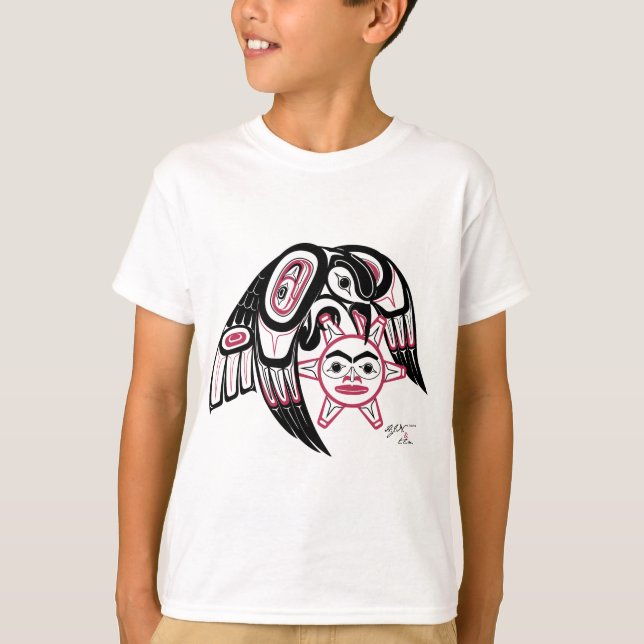 T-shirt Le corbeau vole le soleil (Devant)