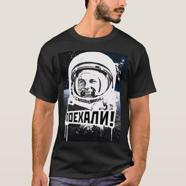 T-shirt Le Cosmonaute Gagarine, Voilà (Devant)