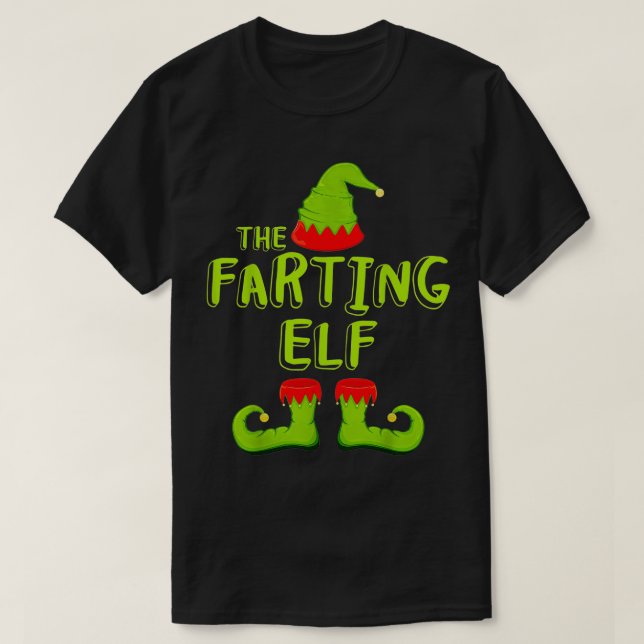T-shirt Le costume de Noël du groupe Elf de Farting (Design devant)