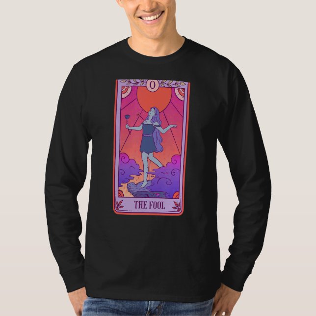 T-shirt Le costume d'Halloween de la carte Fool Tarot (Devant)