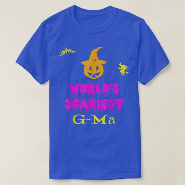 T-shirt Le costume d'Halloween GMa le plus effrayant au mo (Design devant)