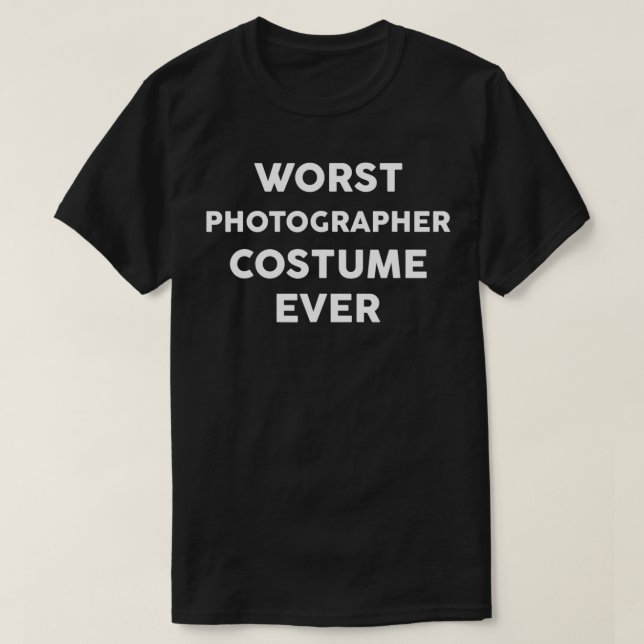 T-shirt Le costume PHOTOGRAPHE le plus mauvais jamais Hall (Design devant)