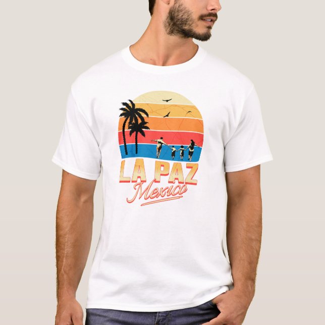 T-shirt Le coucher de soleil de La Paz Mexico (Devant)
