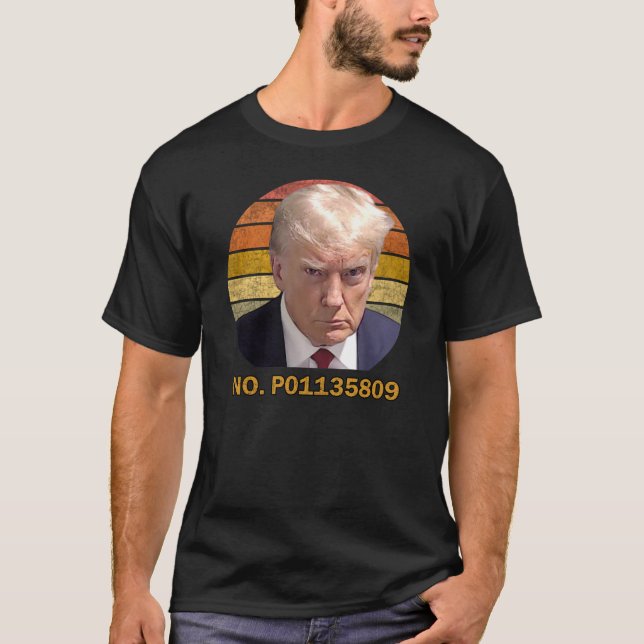 T-shirt Le coup de bâton de Trump (Devant)
