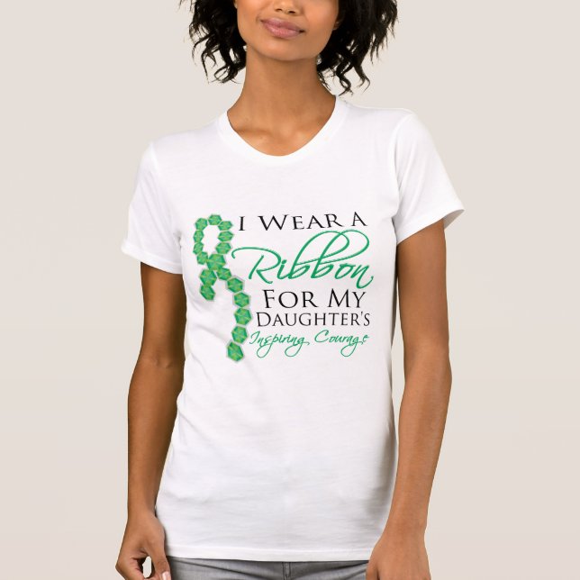 T-shirt Le courage de inspiration de la fille - Cancer de (Devant)