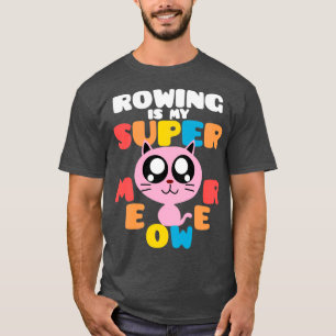 T-shirt Le Courant Est Mon Super-Puissance Cute Chat Aigui