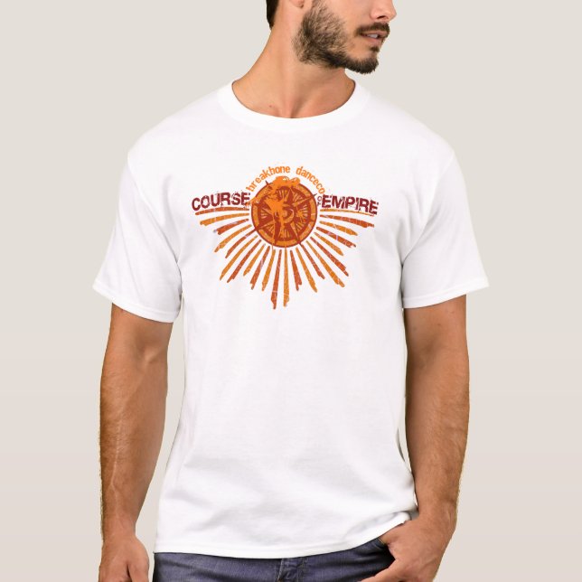 T-shirt Le cours de l'empire détruit a adapté la pièce en (Devant)